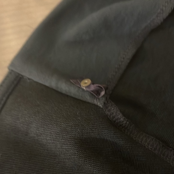 Ann Taylor Elegant Blue-Green Drape Neck Cap Sleeve Form-fit Dress, size 0 - Picture 7 of 7